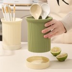 キッチンカウンタートップ用食器収納ラック - 耐久性プラスチック素材、カウンタートップに最適、縦縞デザイン、緑色